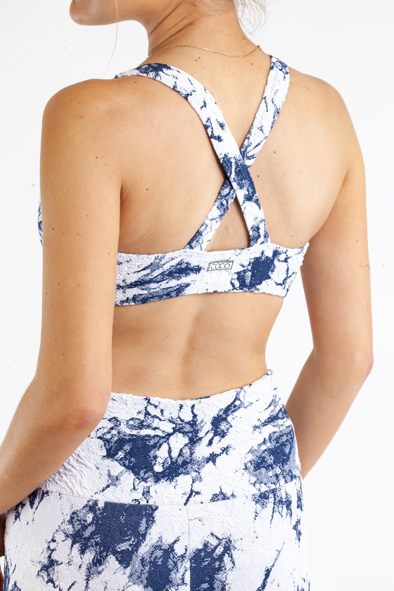 Laguna Legging - White / Navy