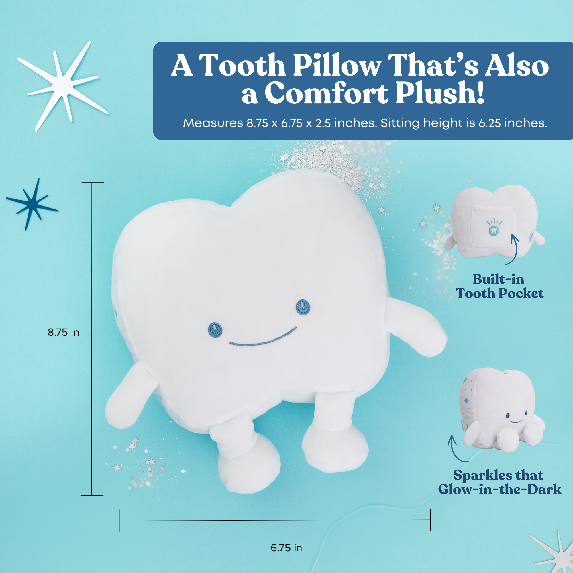 Tugs the Tooth Pillow