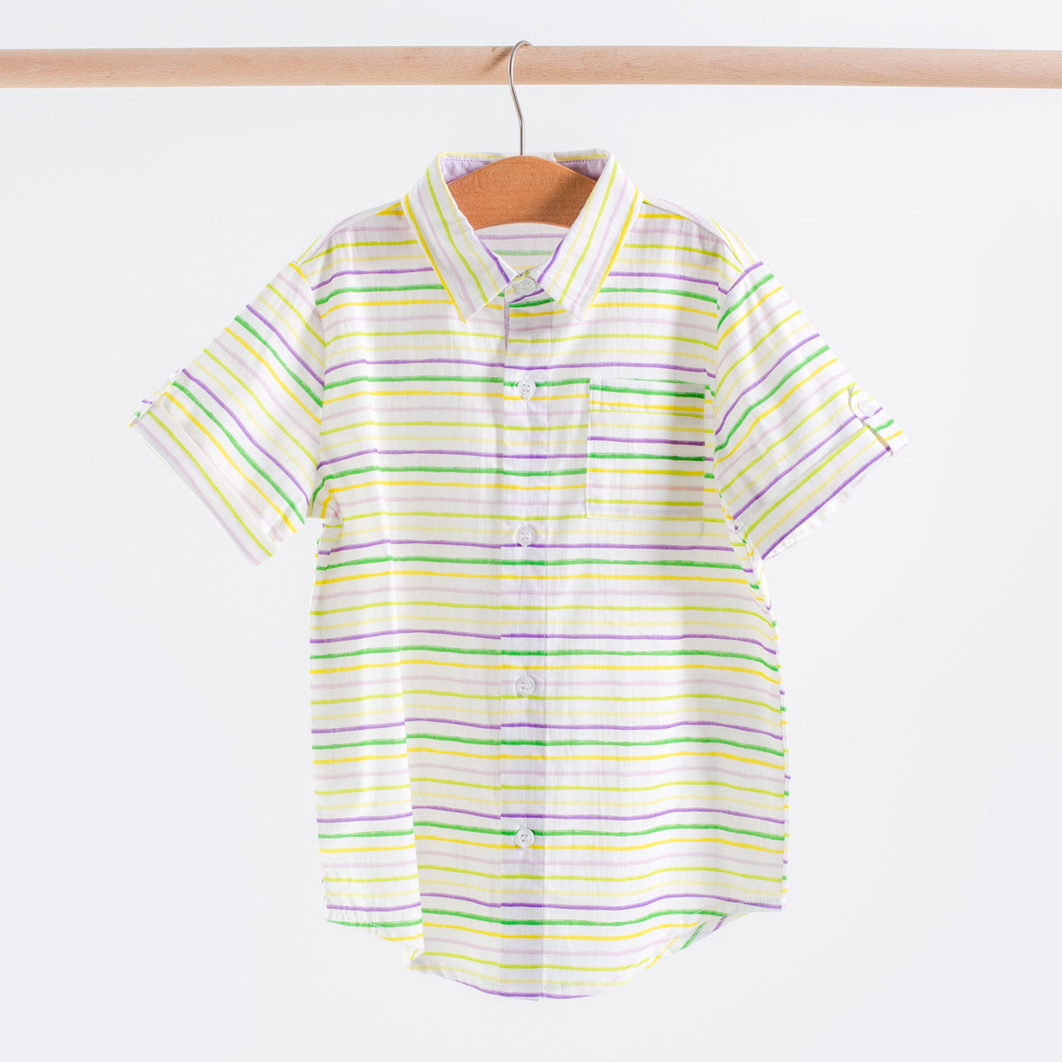 Carnival Time Short Sleeve Collared Shirt