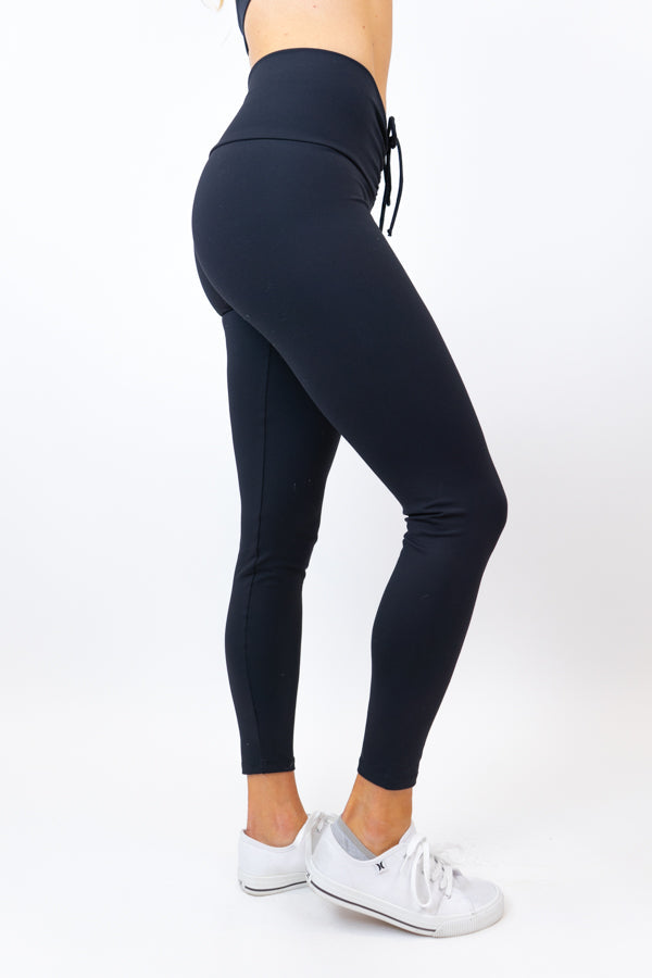 Asher Legging - Black with Tie