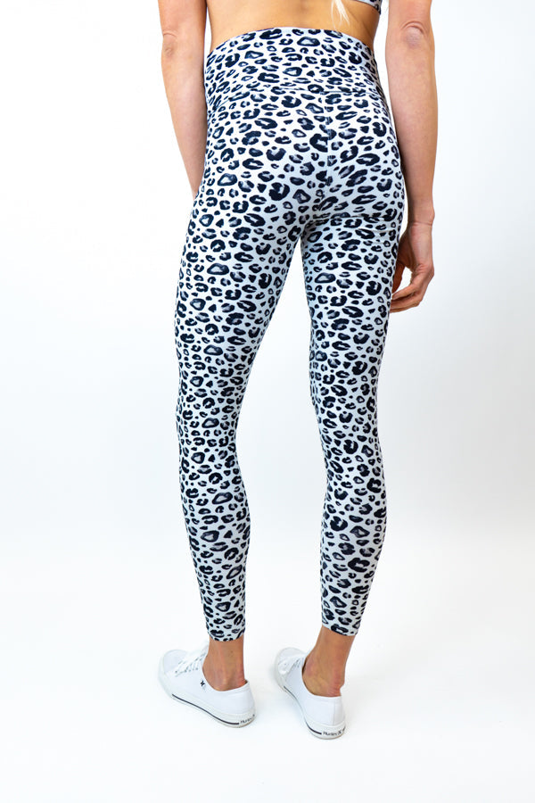White Leopard Legging