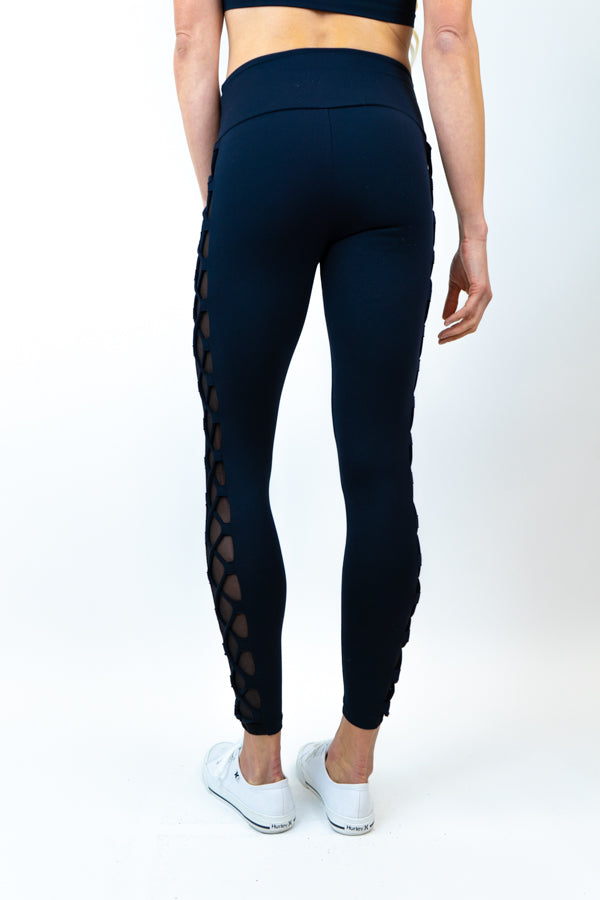 Lori | X Mesh Legging Black