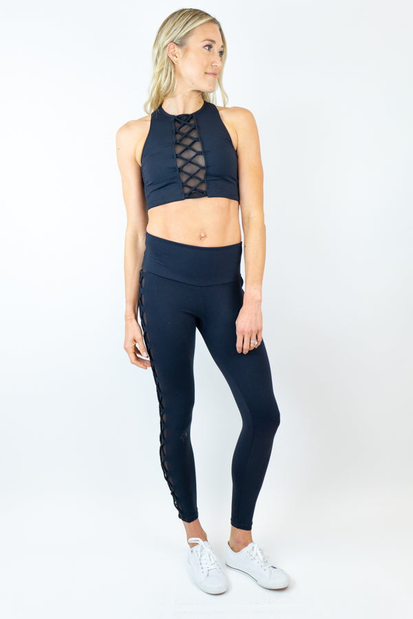 Lori | X Mesh Legging Black