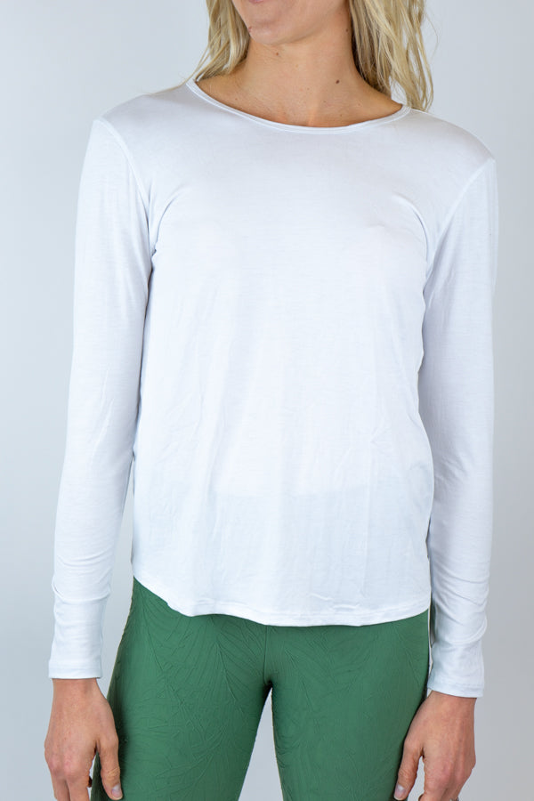 Lauren Long-Sleeve Top - White