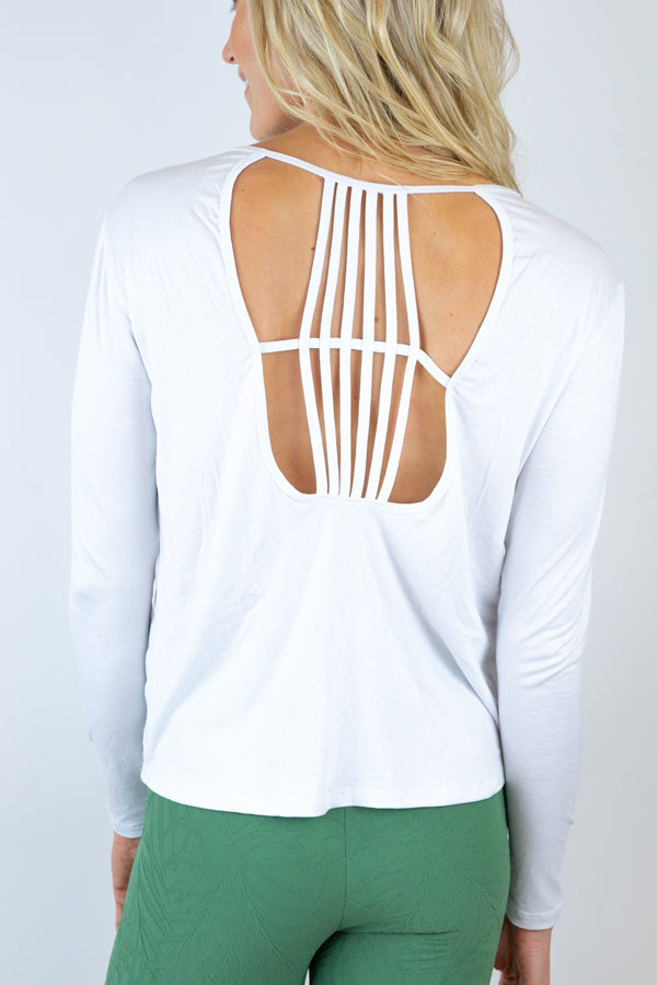 Lauren Long-Sleeve Top - White