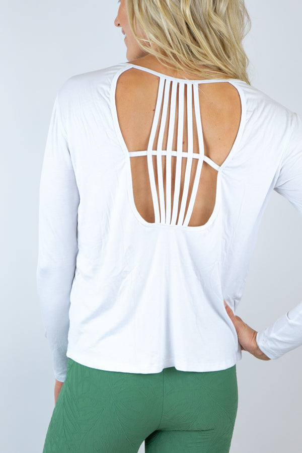 Lauren Long-Sleeve Top - White