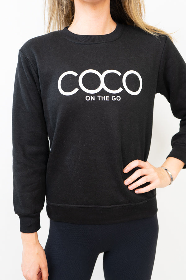 COCO Sweatshirt- Black - Final Sale