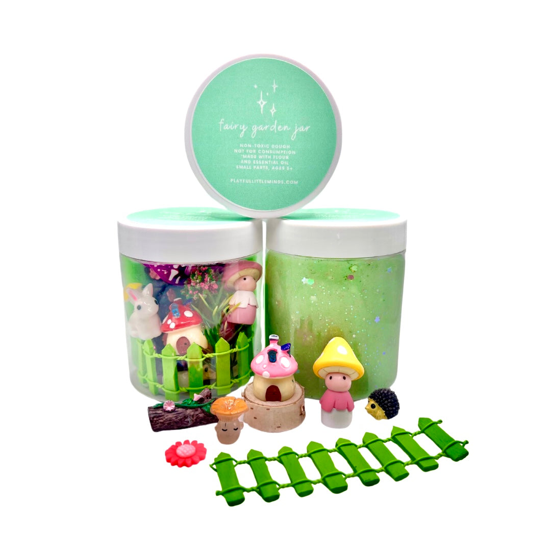 Special Edition Jar: Fairy Garden Playdough Sensory Toy Kit