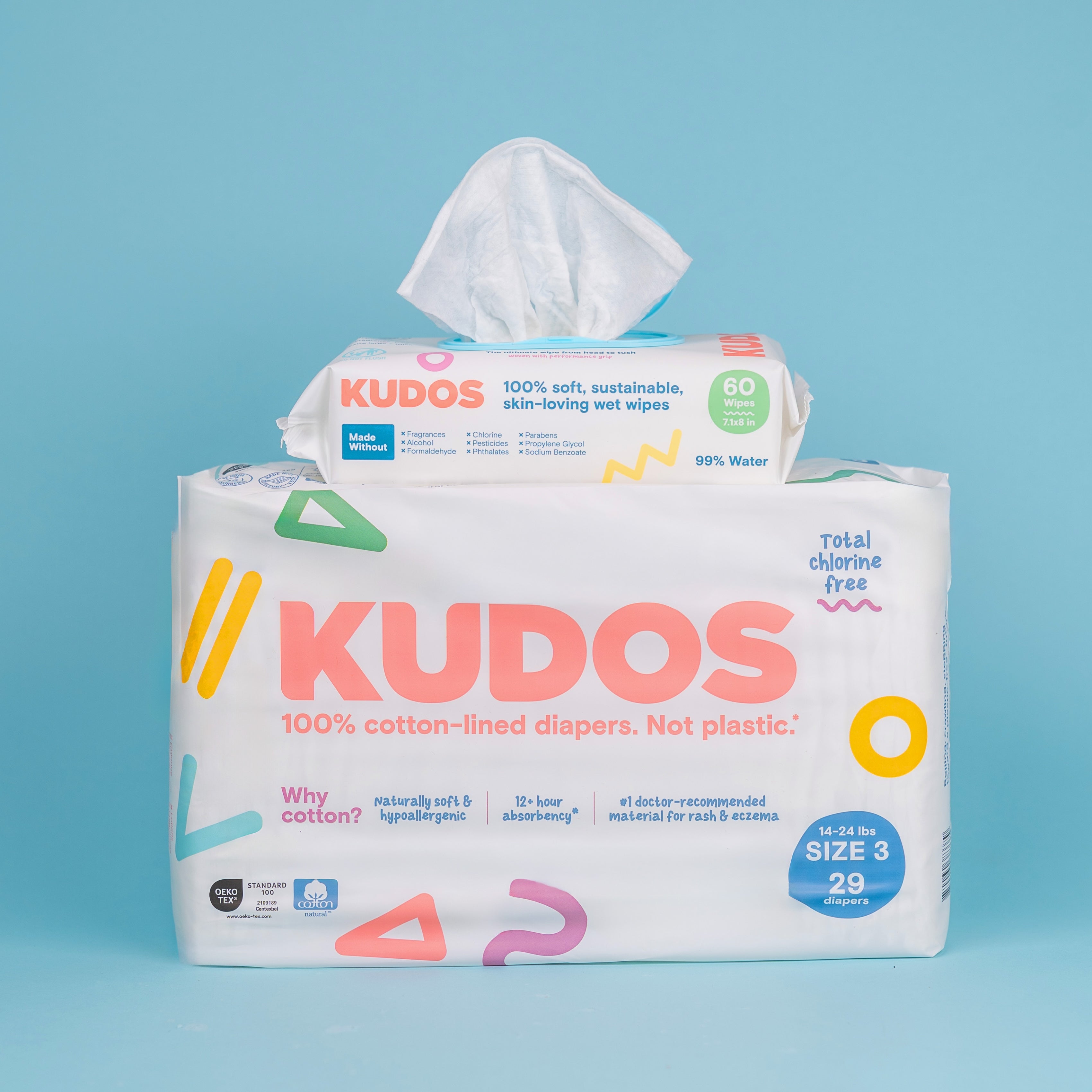 One-month supply of wipes (4 packs)