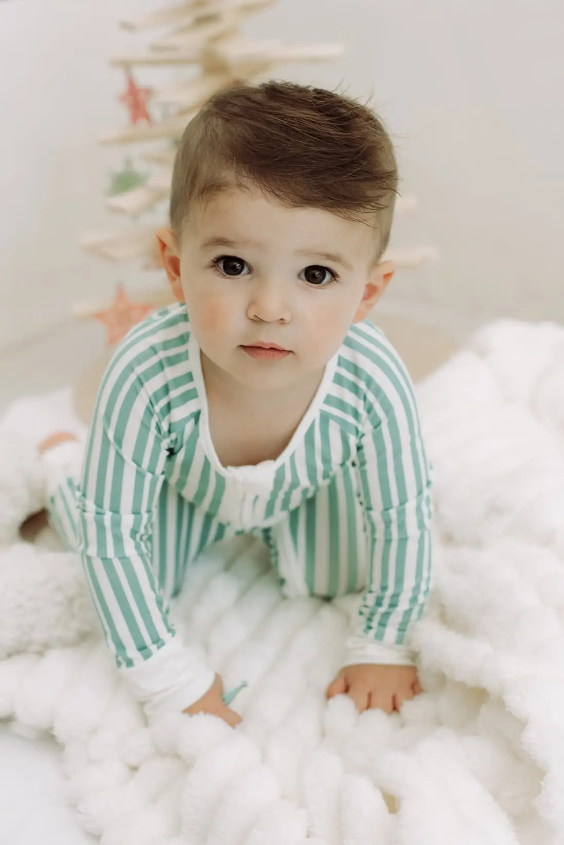 Peek-a-Boo Baby Sleeper Winter Whispers