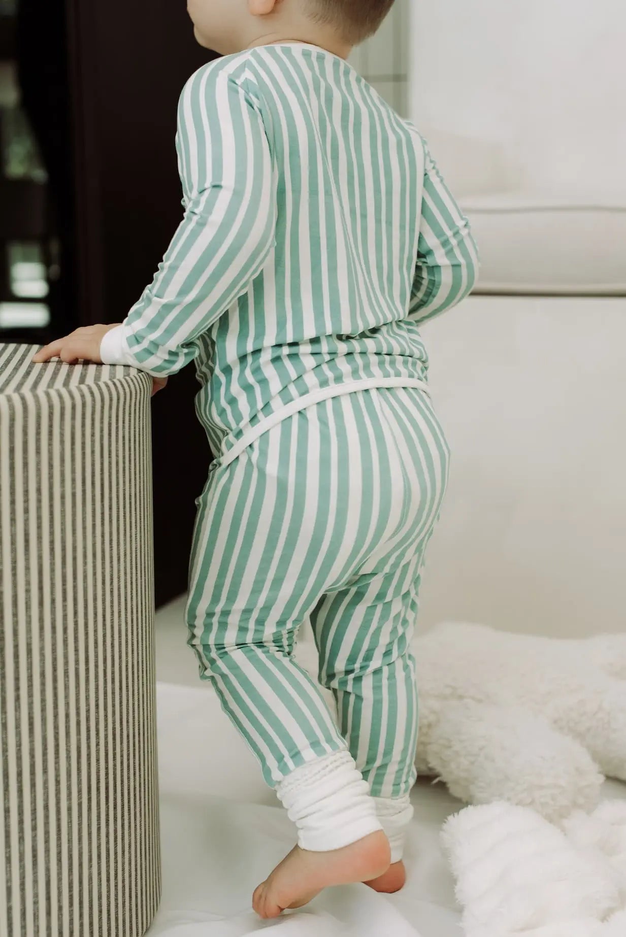 Peek-a-Boo Baby Sleeper Winter Whispers