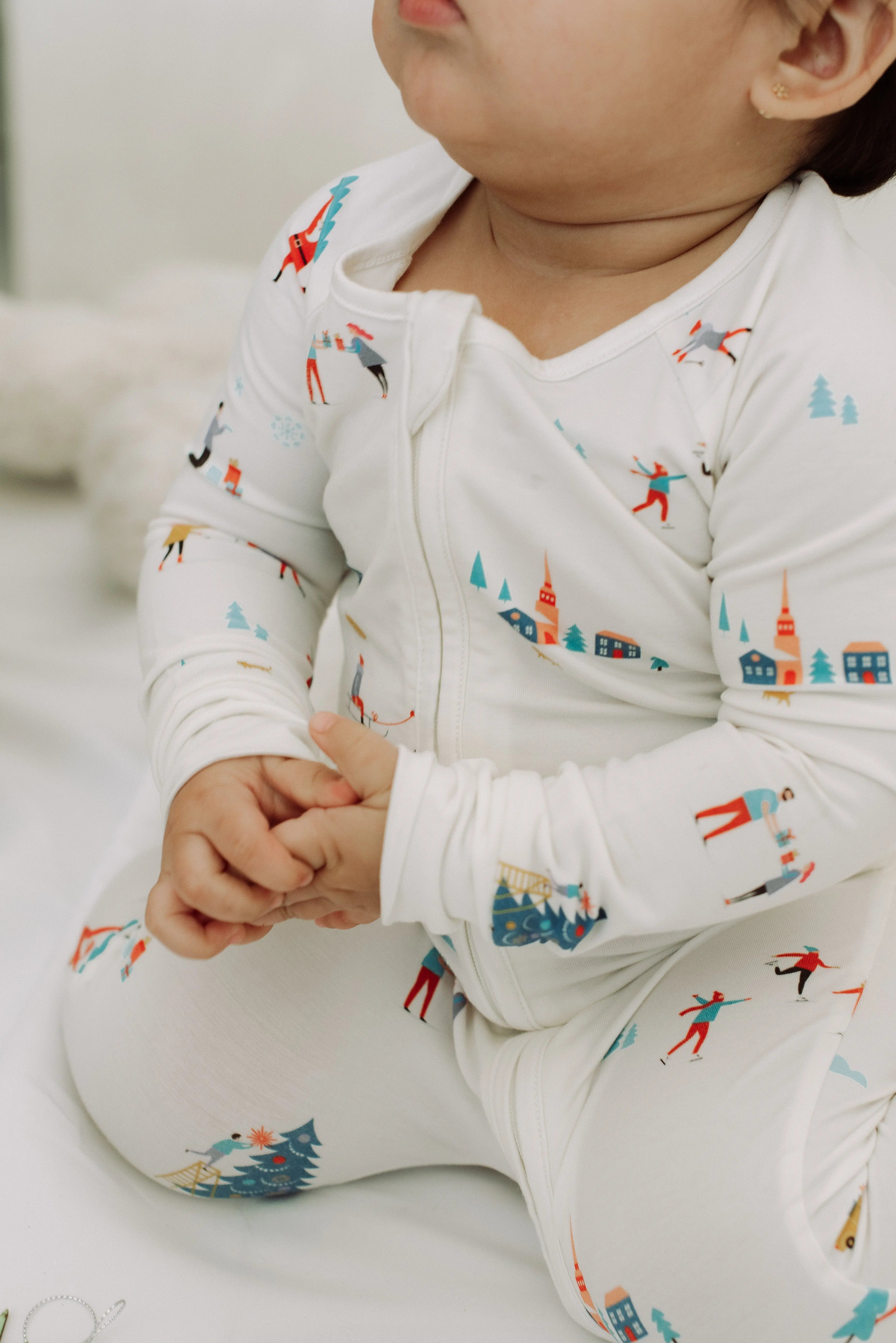 Peek-a-Boo Baby Sleeper Winter Whispers