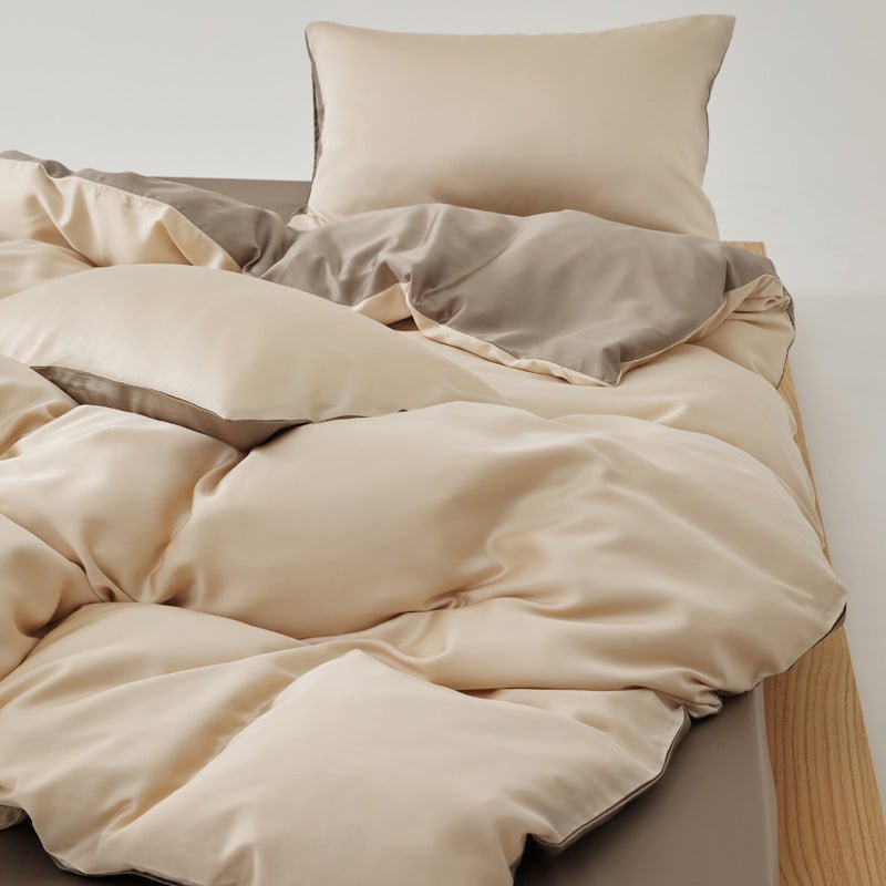 Adeline Pastel Silky Cooling TENCEL™ Bedding Set / Gray