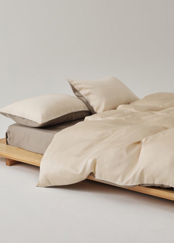 Adeline Pastel Silky Cooling TENCEL™ Bedding Set / Gray