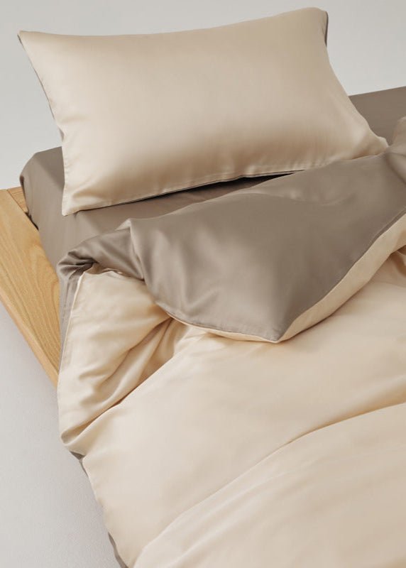 Adeline Pastel Silky Cooling TENCEL™ Bedding Set / Gray