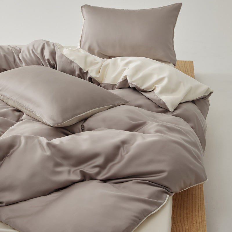 Adeline Pastel Silky Cooling TENCEL™ Bedding Set / Gray