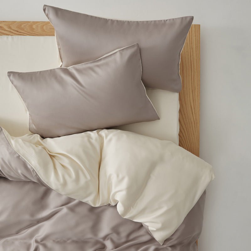 Adeline Pastel Silky Cooling TENCEL™ Bedding Set / Gray
