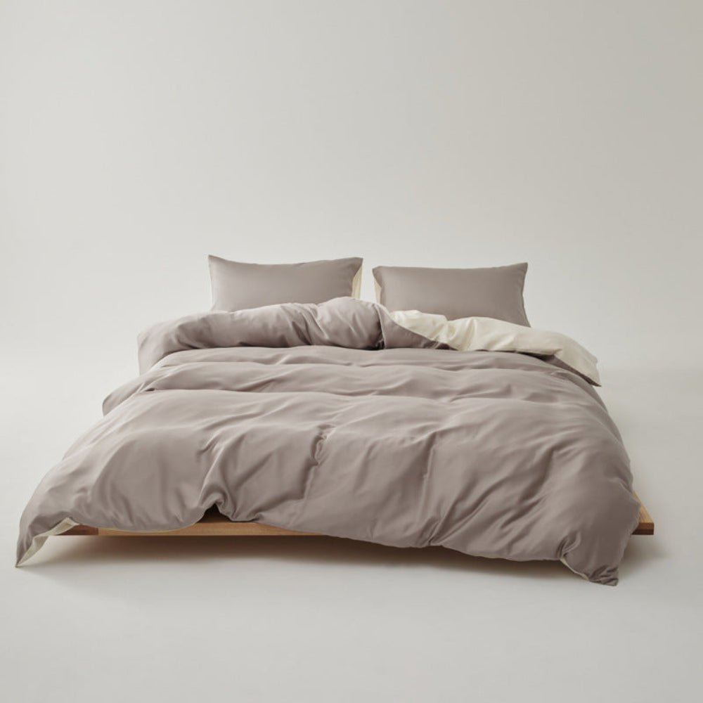 Adeline Pastel Silky Cooling TENCEL™ Bedding Set / Gray