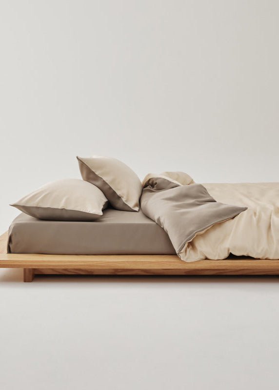 Adeline Pastel Silky Cooling TENCEL™ Bedding Set / Gray