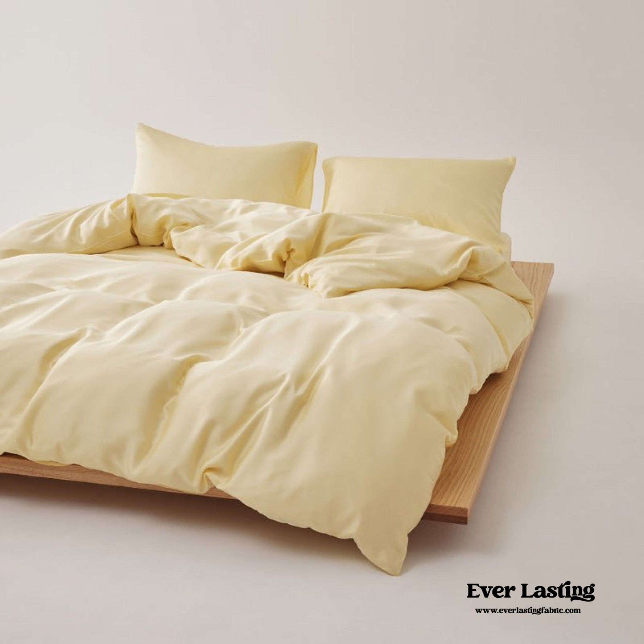 Adeline Pastel Silky TENCEL™ Bedding Set / Yellow