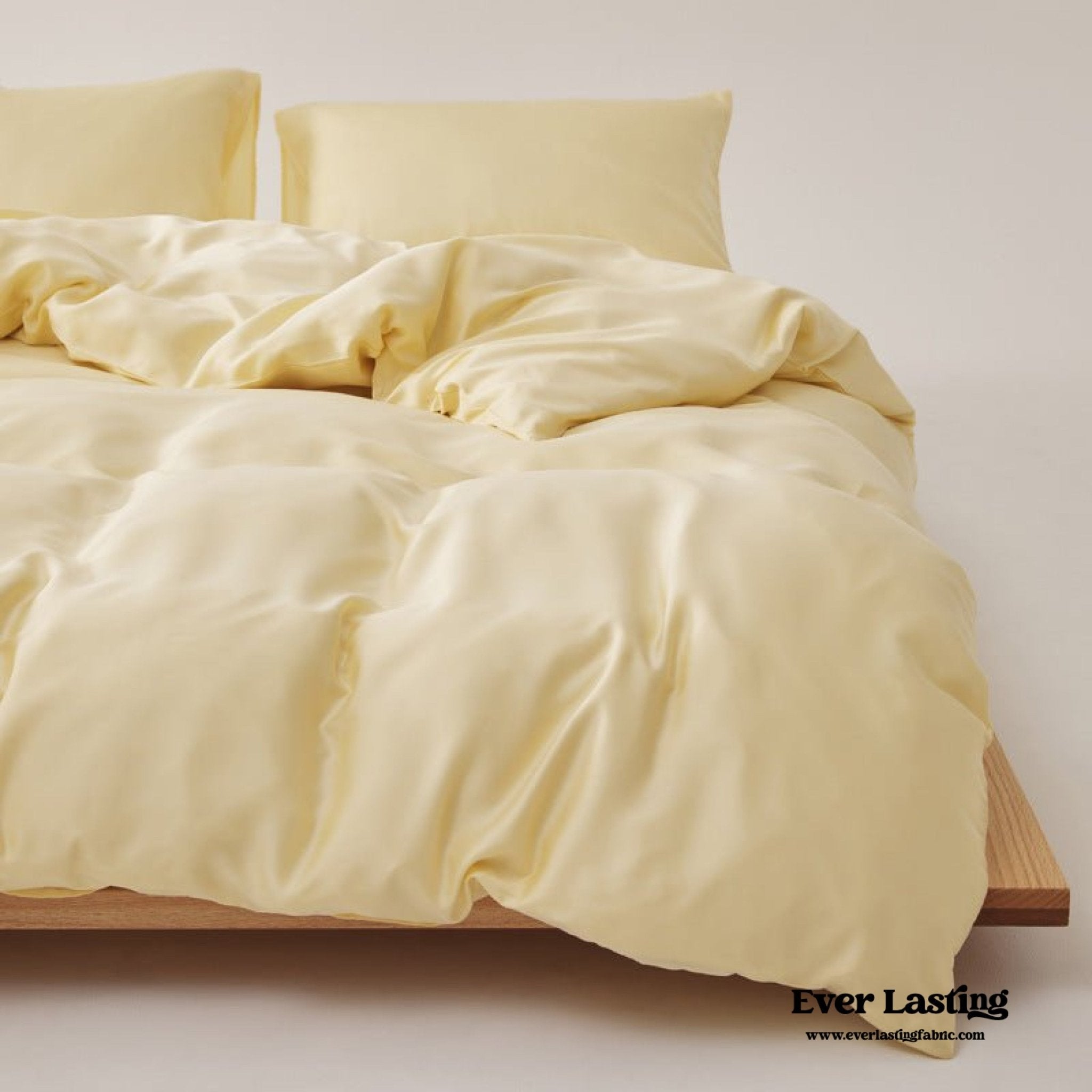Adeline Pastel Silky TENCEL™ Bedding Set / Yellow