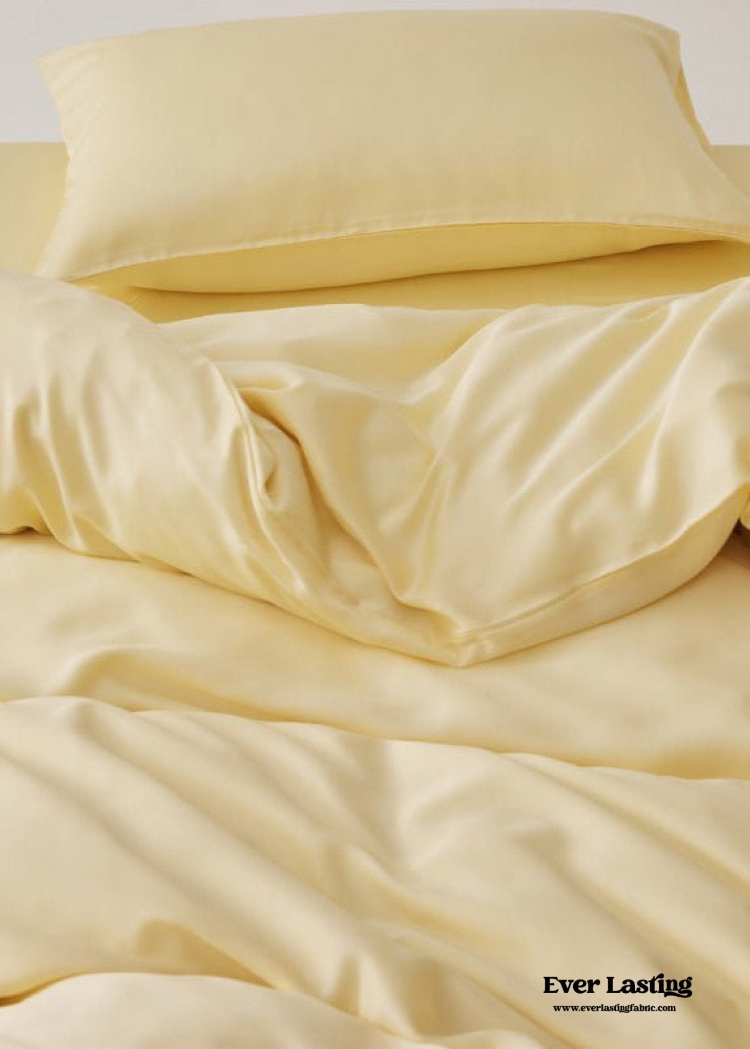 Adeline Pastel Silky TENCEL™ Bedding Set / Yellow