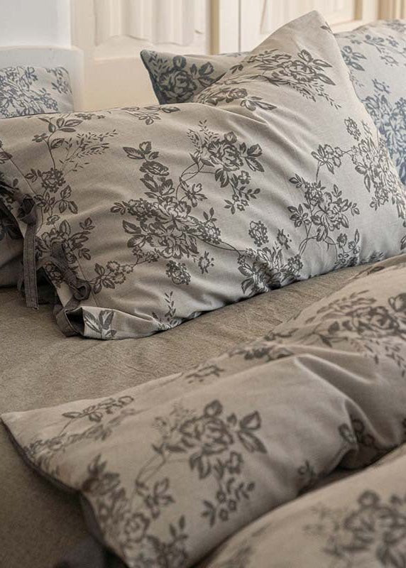 Bonnie Ribbon Bow Tie Floral Bedding Set / Pink