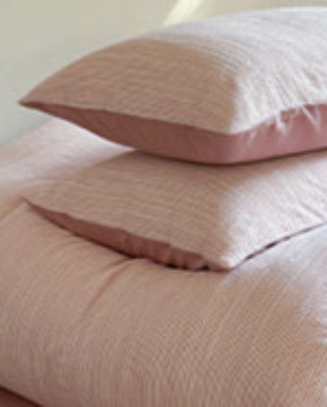 Emma Duo Striped Jacquard Bedding Set / Purple
