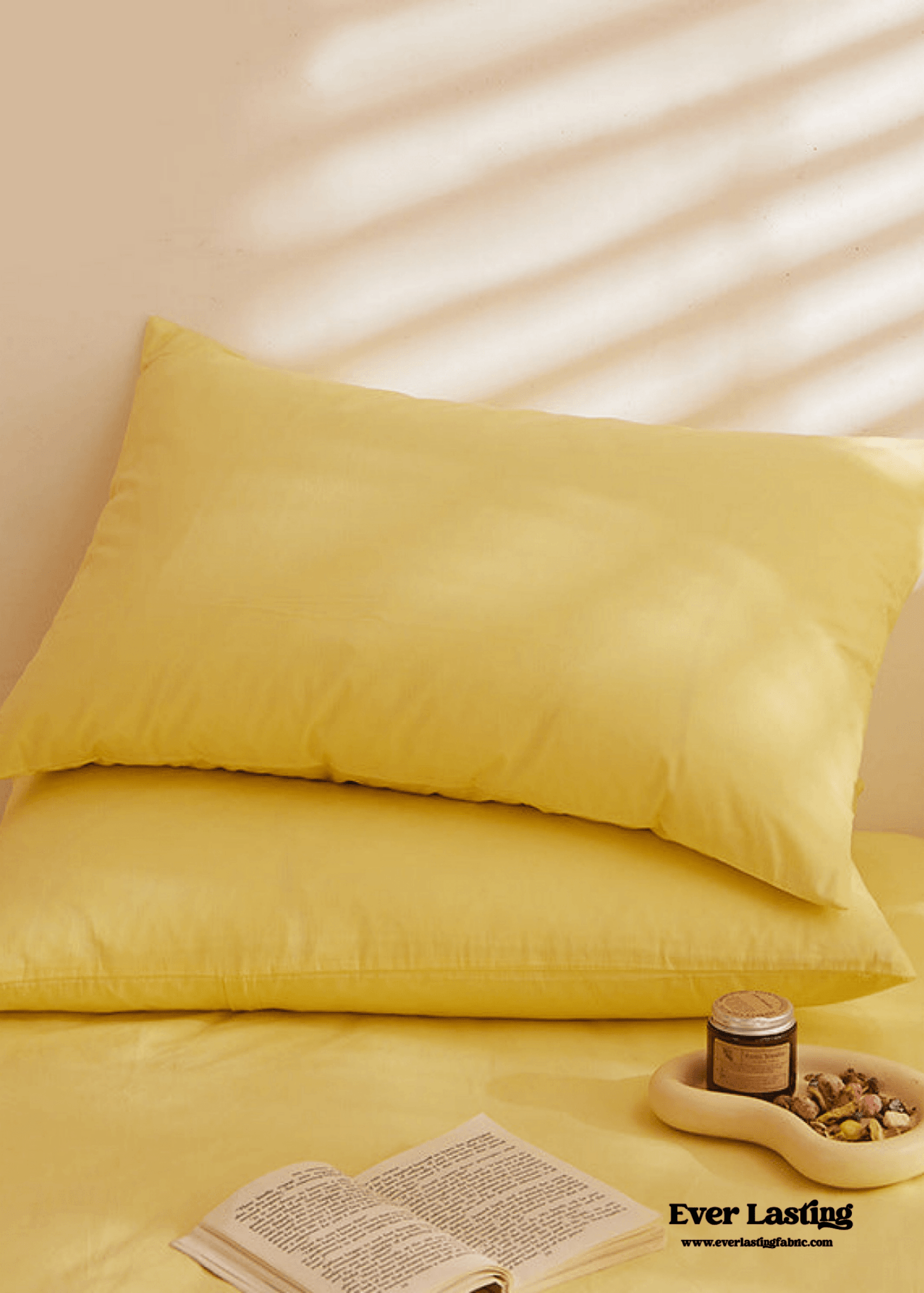 Fresh Plaid Washed Cotton Pillowcases