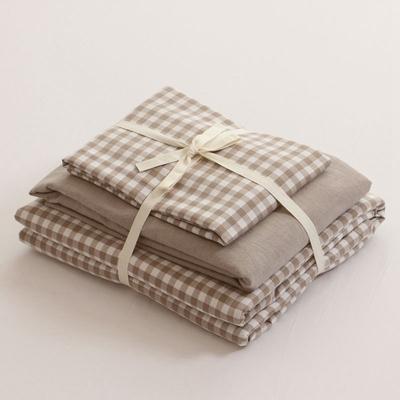 Gingham Bedding Set / Blue