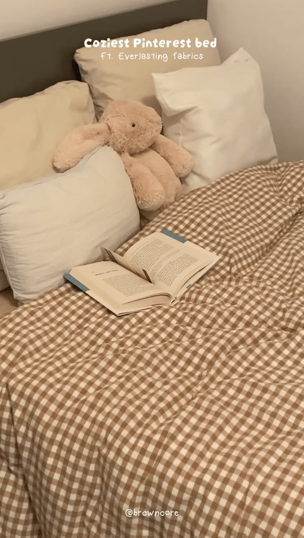 Gingham Bedding Set / Blue
