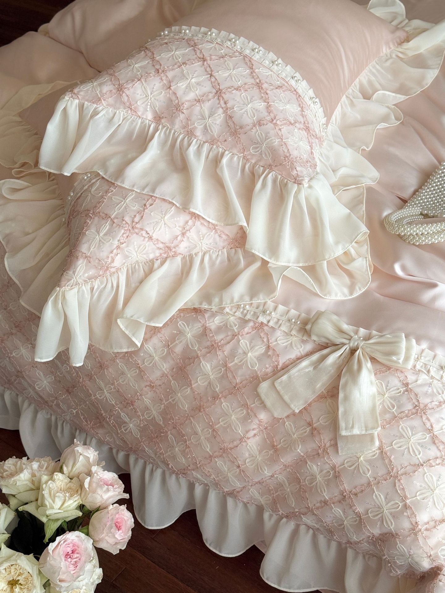 Haute Pearl TENCEL™ Bedding Set / Blush Romance