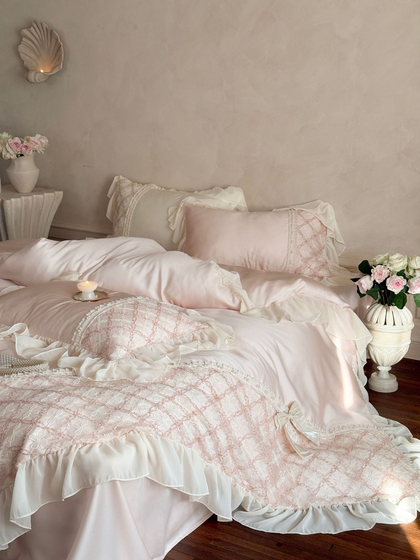 Haute Pearl TENCEL™ Bedding Set / Blush Romance