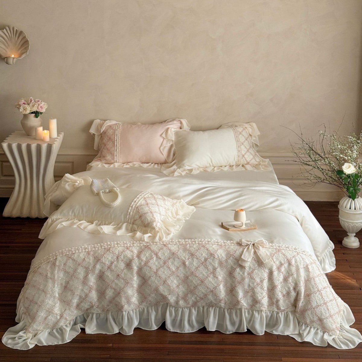 Haute Pearl TENCEL™ Bedding Set / Blush Romance