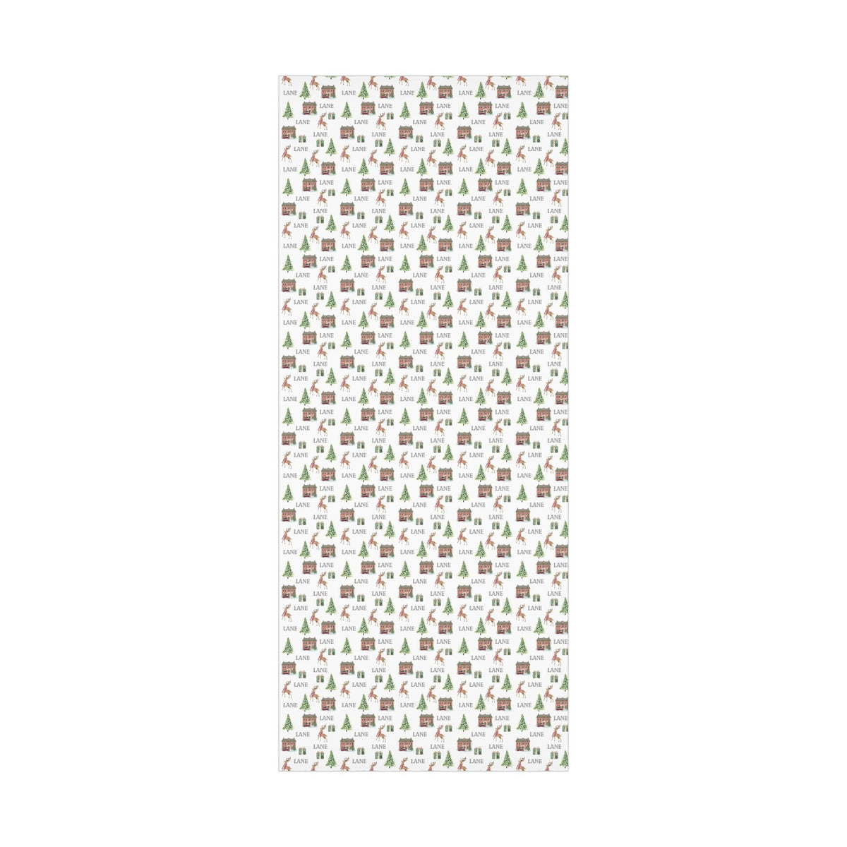 Christmas At Home Personalized Wrapping Paper