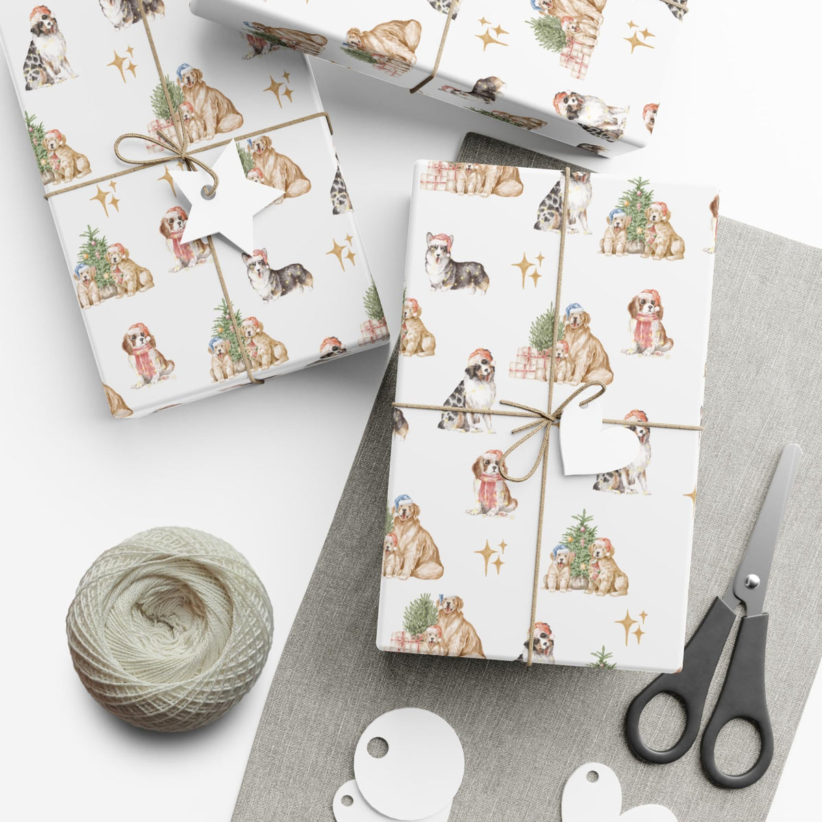 Christmas Dogs Wrapping Paper