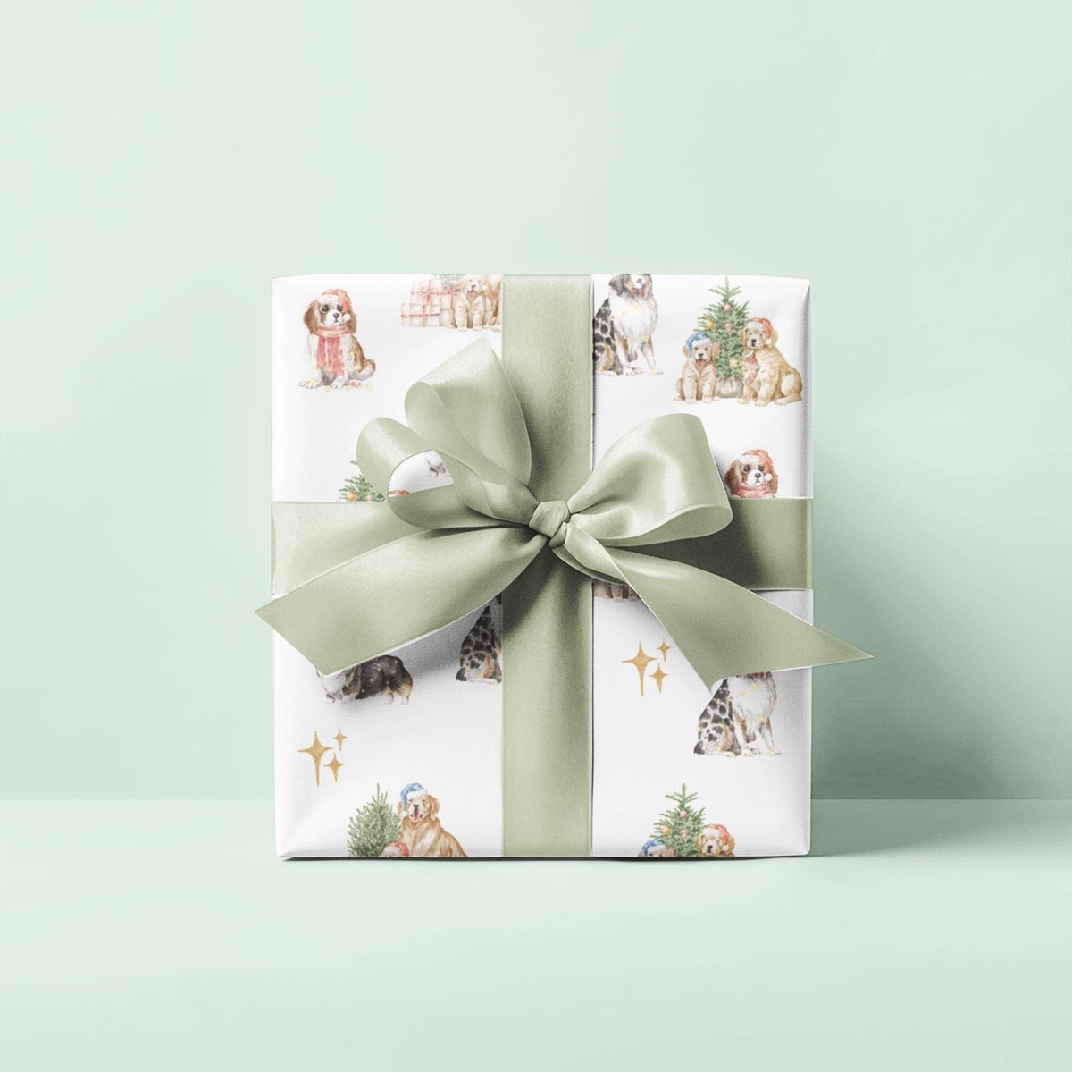 Christmas Dogs Wrapping Paper