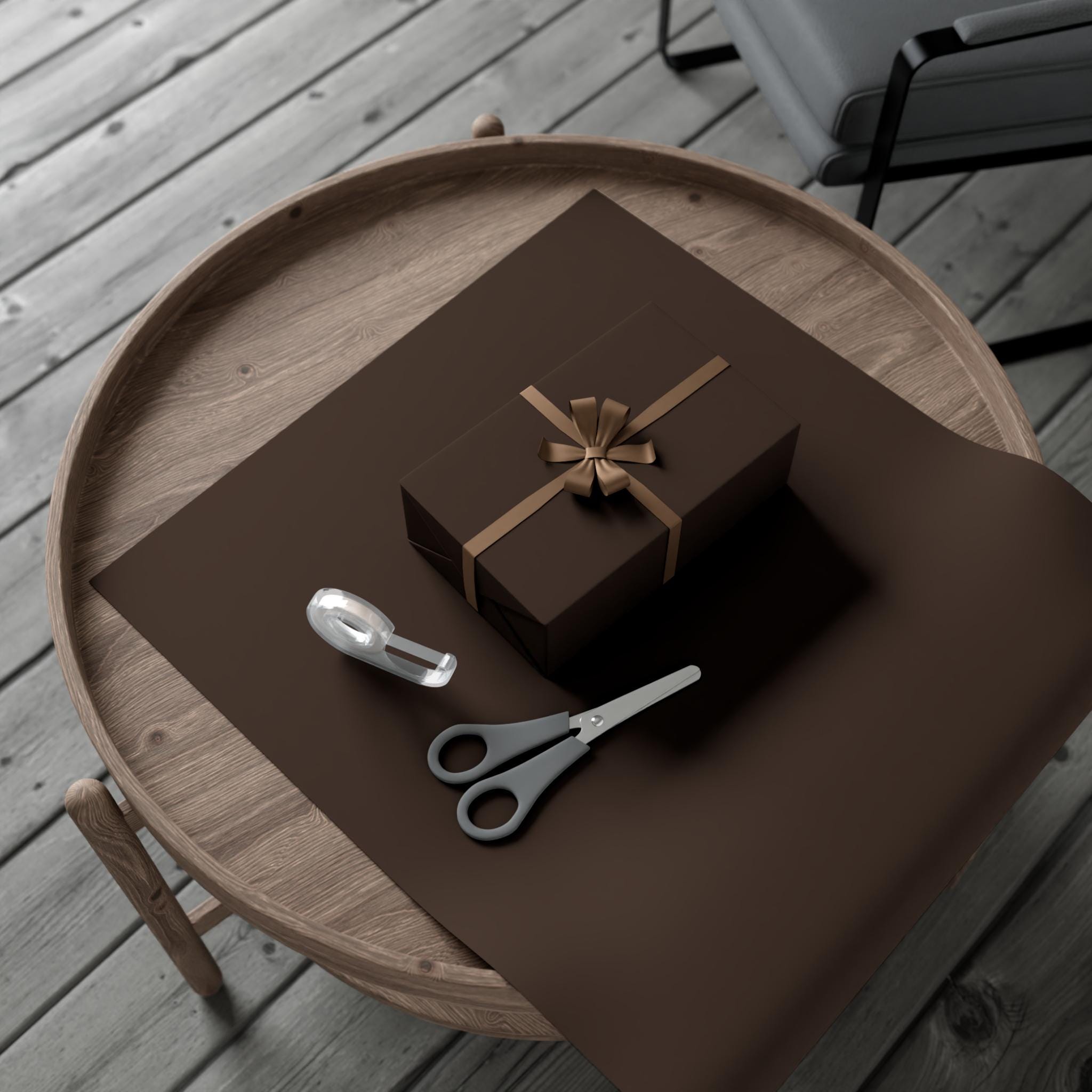 Espresso Brown Wrapping Paper