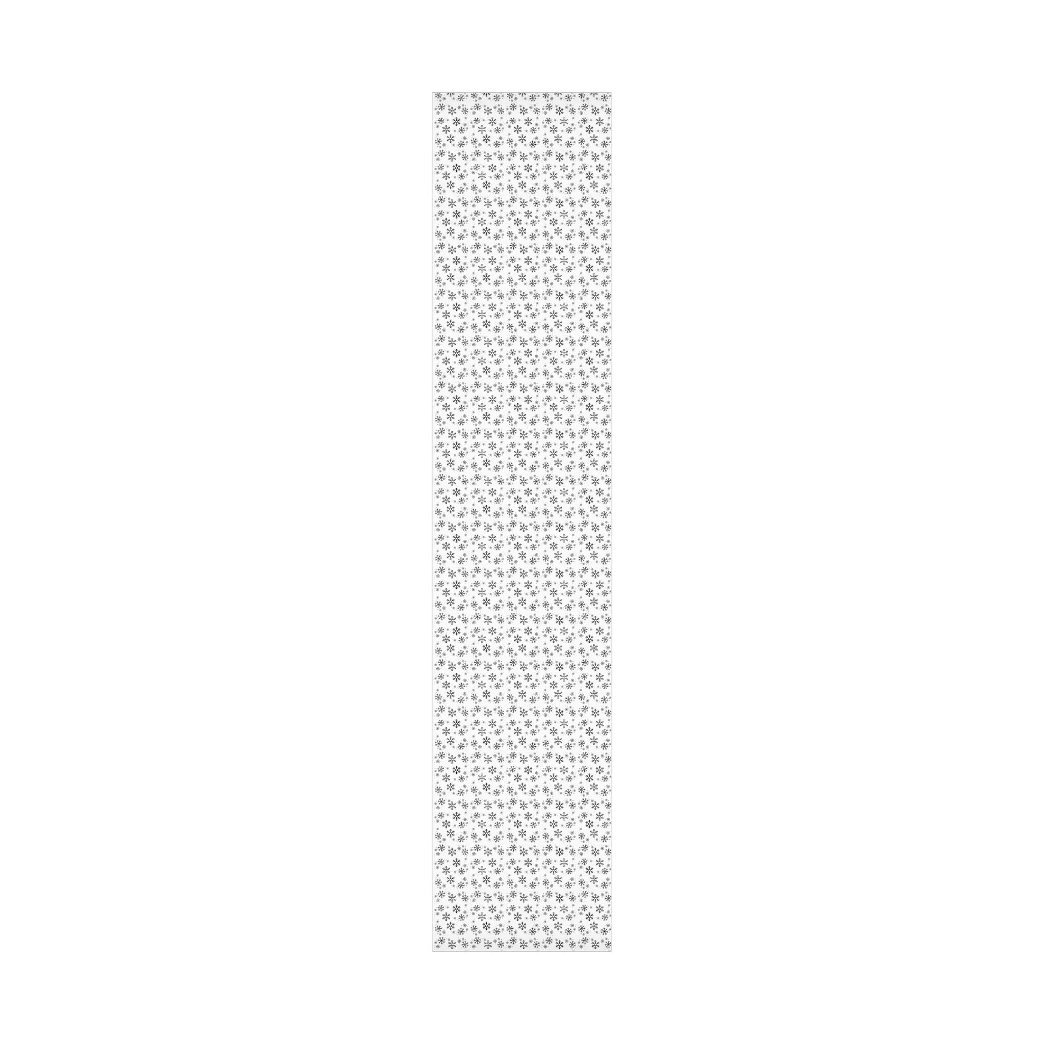 Black Snowflakes Wrapping Paper