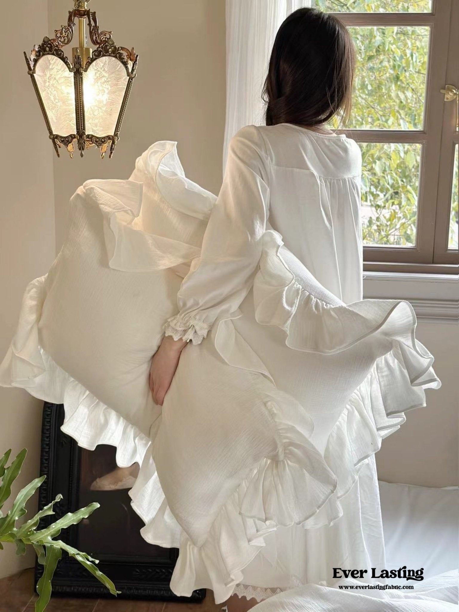 Liliane Elegant Ruffle Double Gauze Bedding Set / French Simple