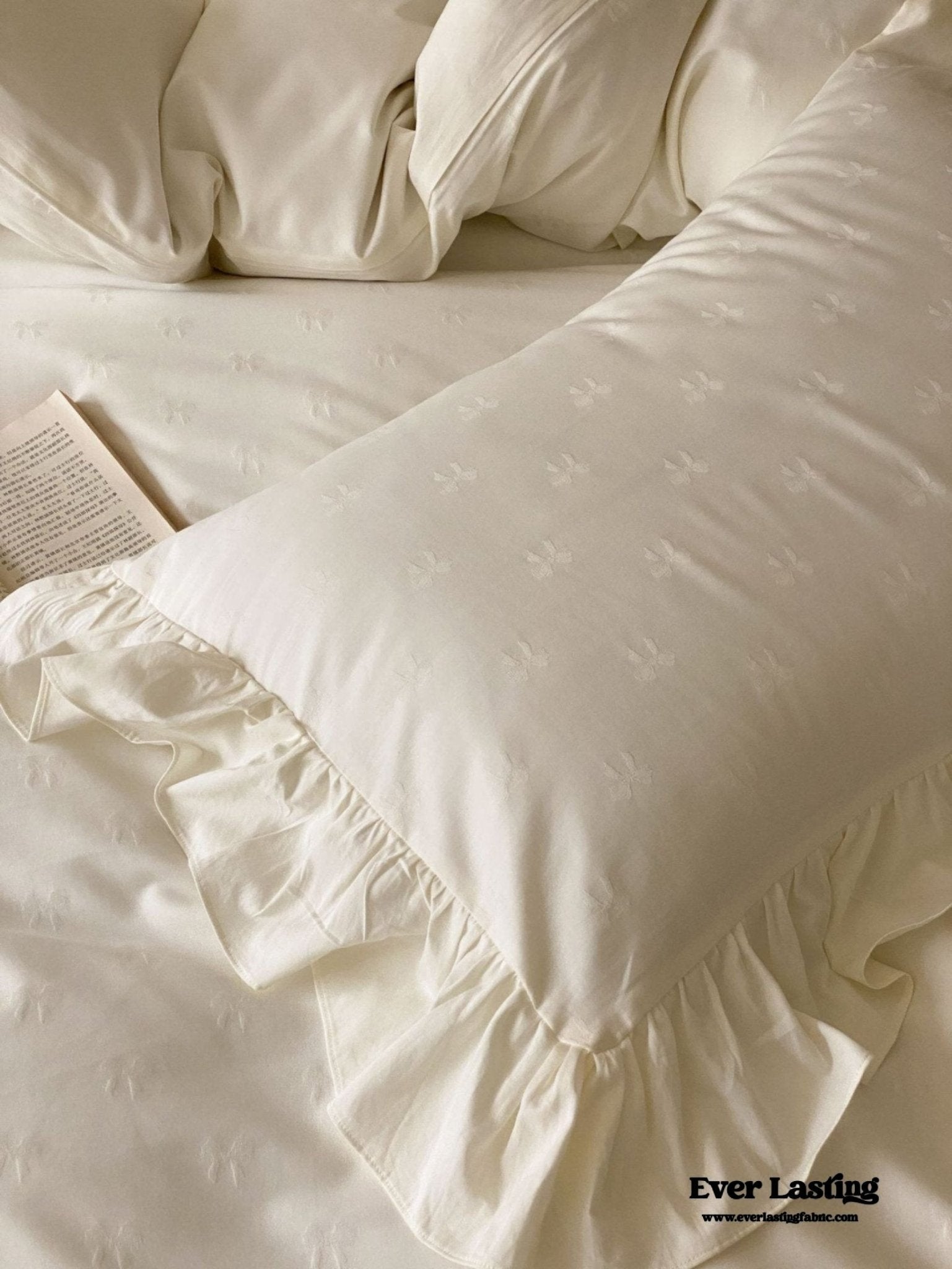 Milena Ribbon Bow Ruffle Bedding Set