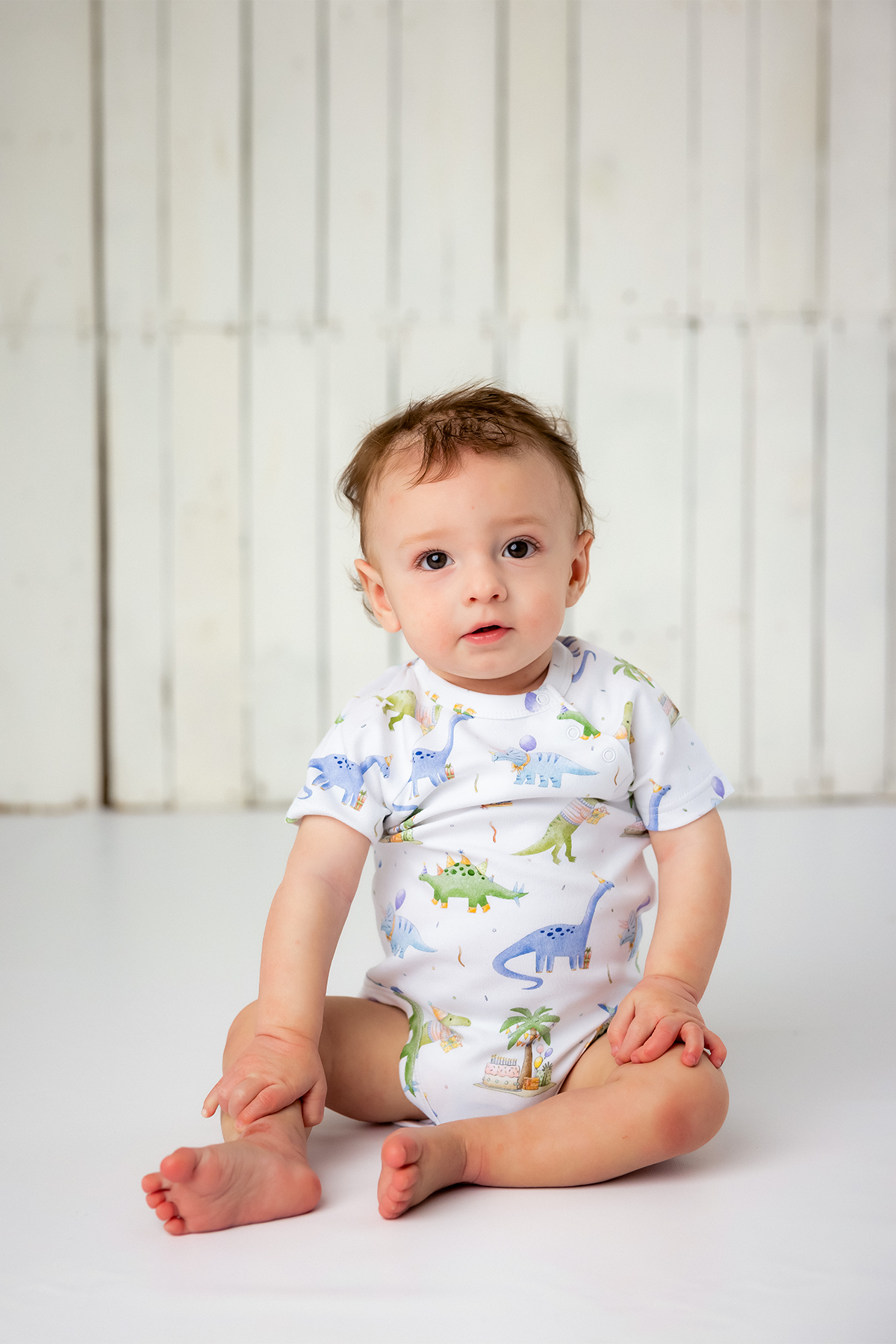 Dino-mite Birthday Organic Cotton Baby Onesie