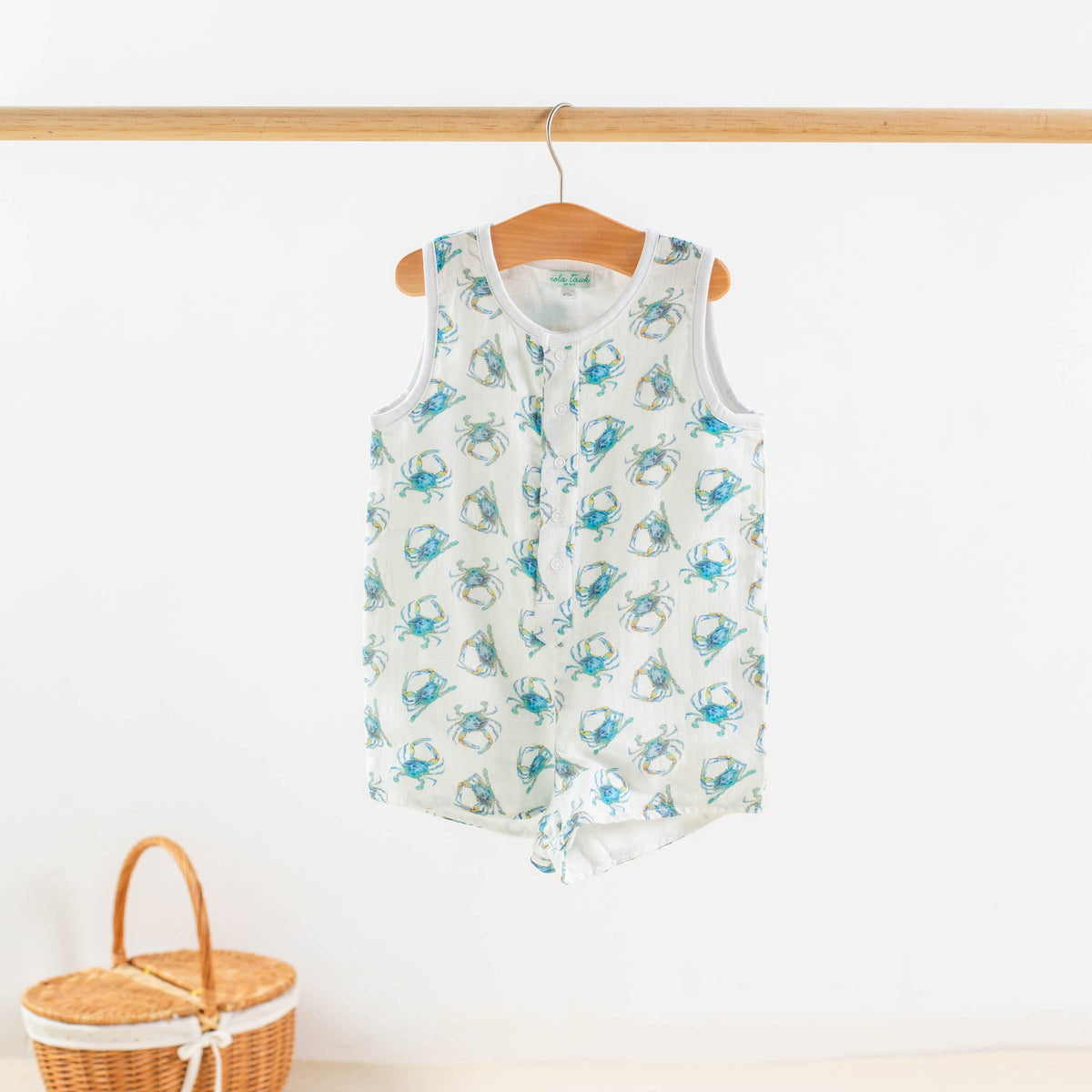 Catching Crabs Organic Muslin Shortalls