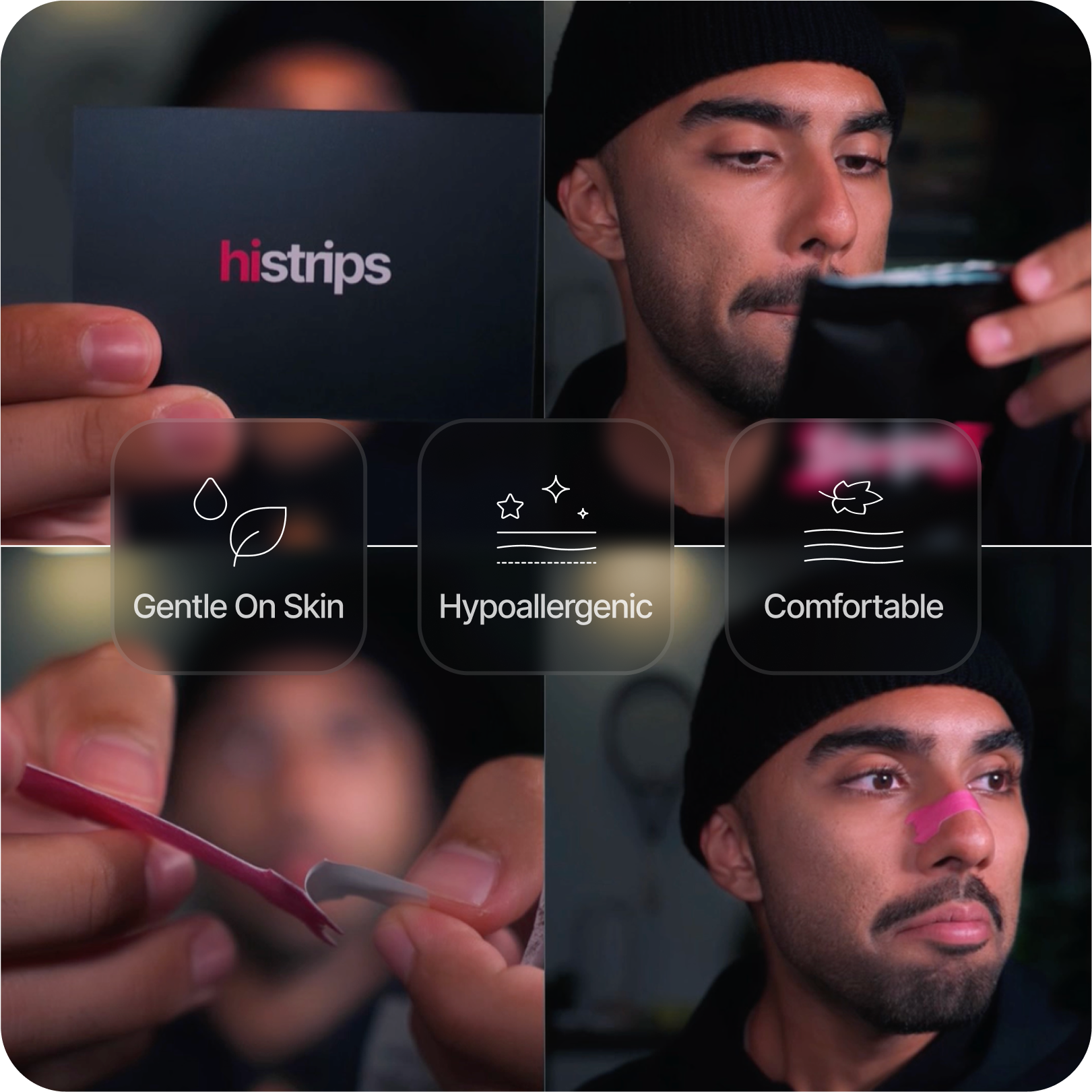 Pink Nasal Strips