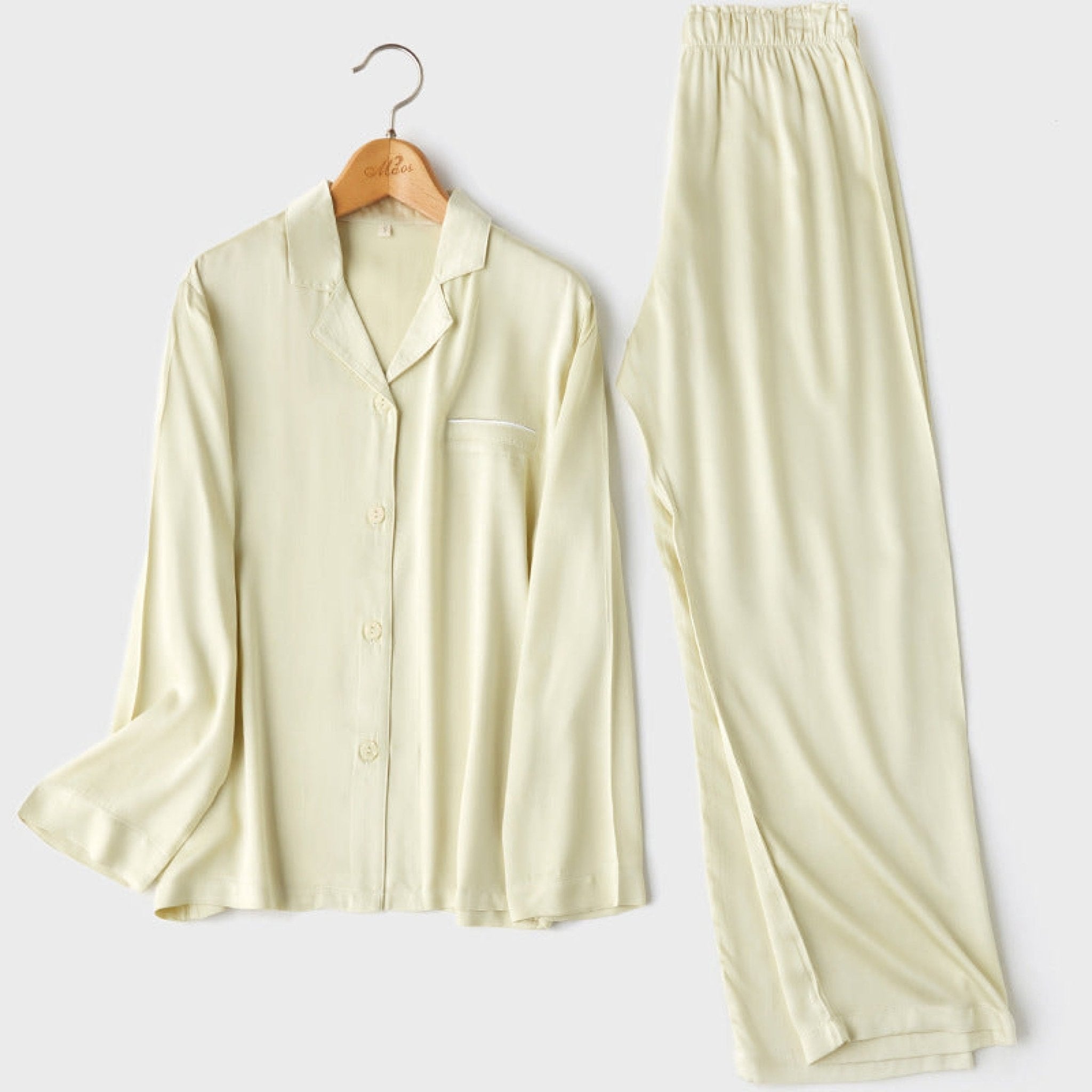 Silky Classic Morandi Silky Pajama Set / Pink