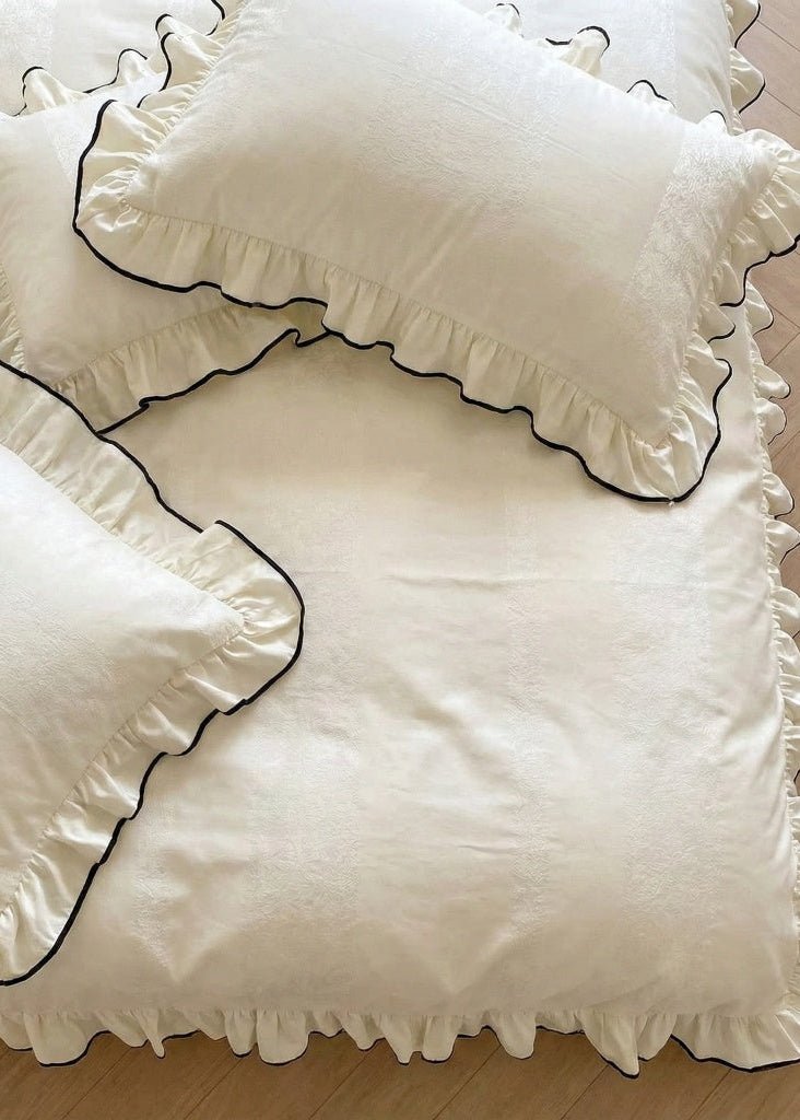 Silky Ruffle Duvet Cover