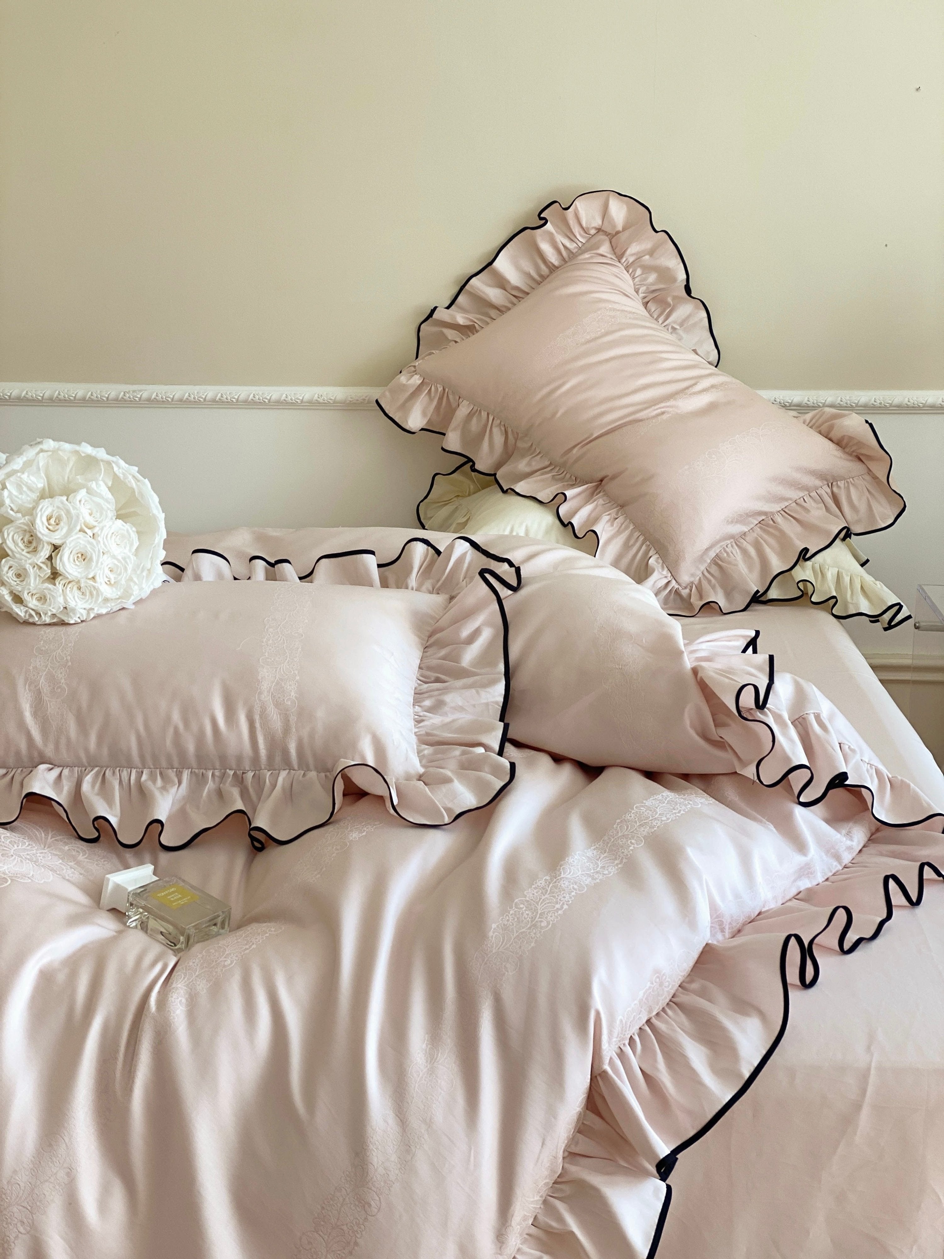 Silky Ruffle Duvet Cover
