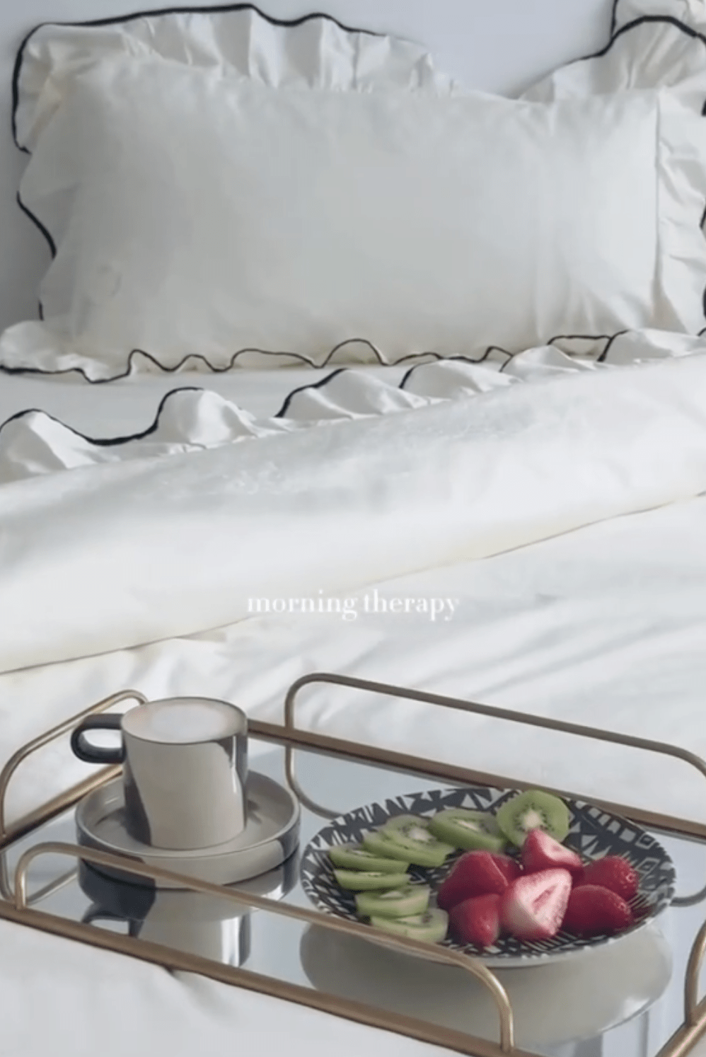 Silky Ruffle Duvet Cover