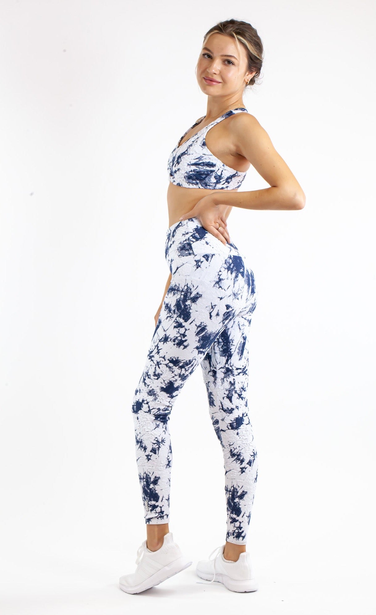 Laguna Legging - White / Navy