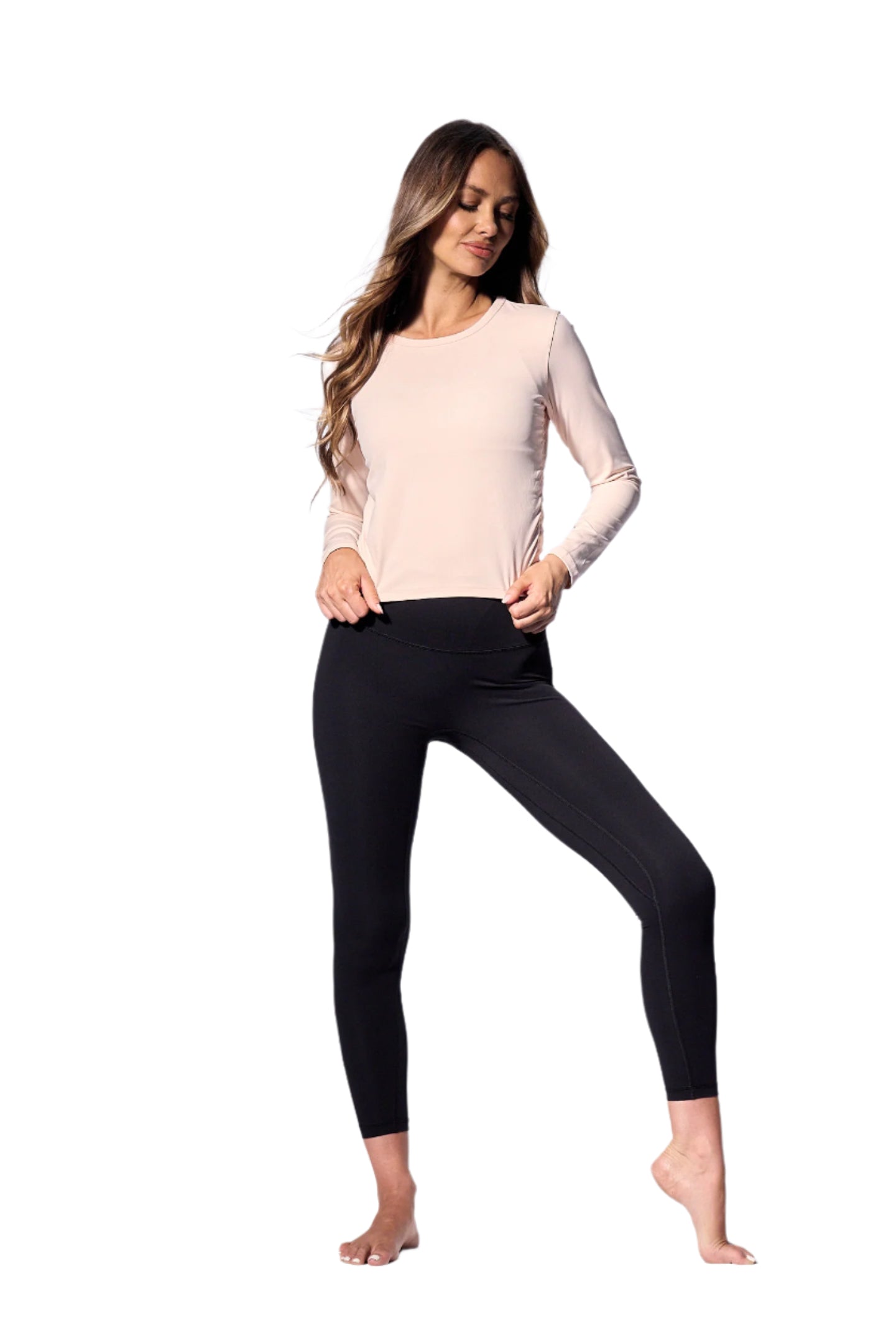 Vibe Long Sleeve Top | Soft Pink